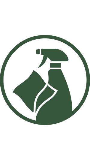Rinse and wipe clean