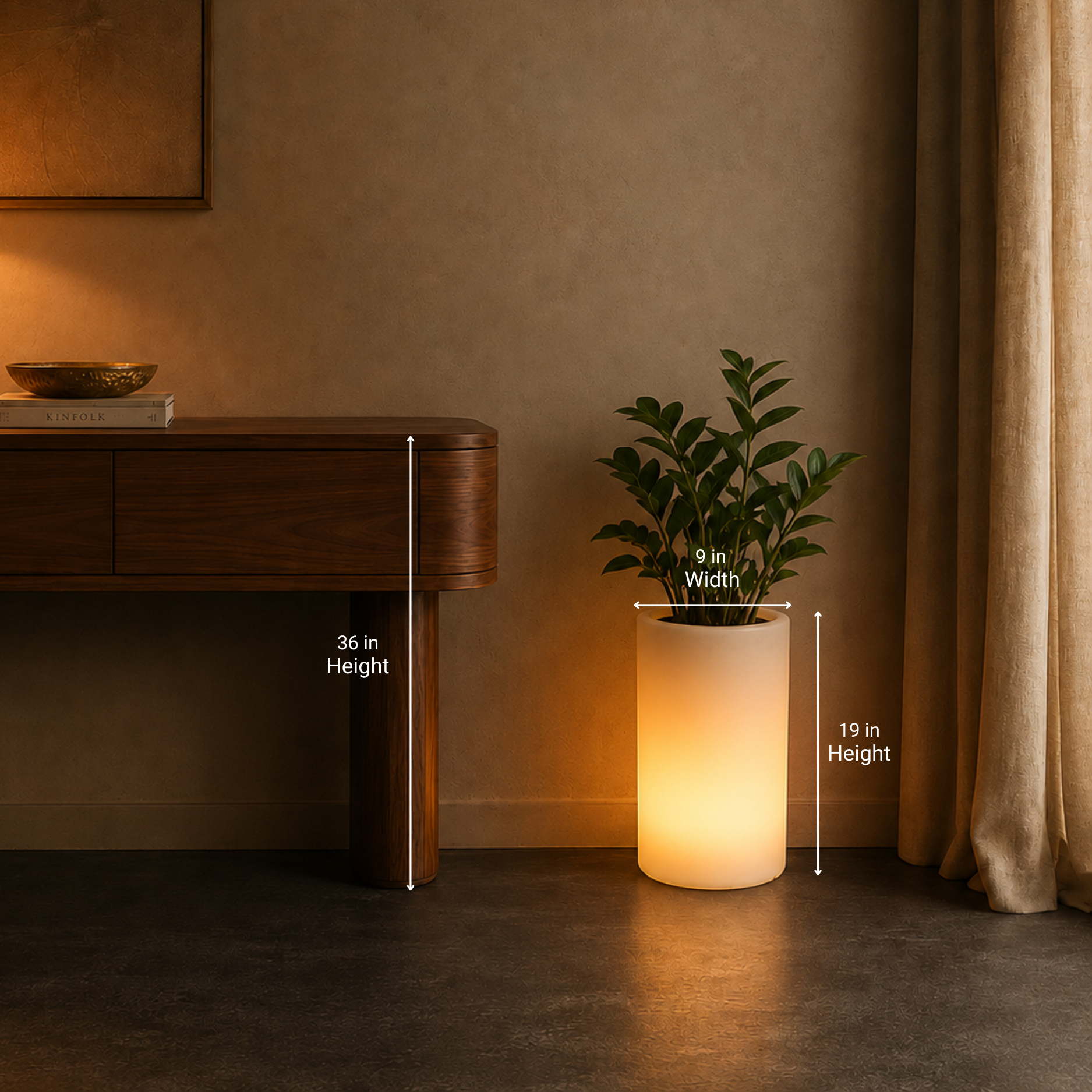 Bliss Illuminated Planter