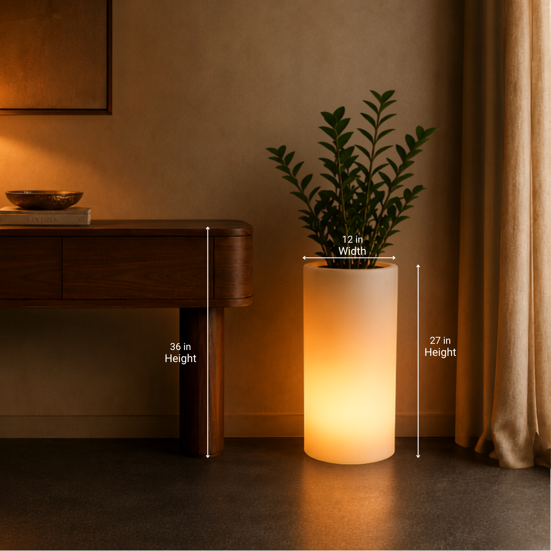 Bliss Illuminated Planter