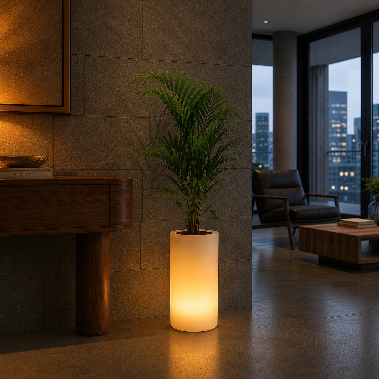 bliss LED planter for home decor 