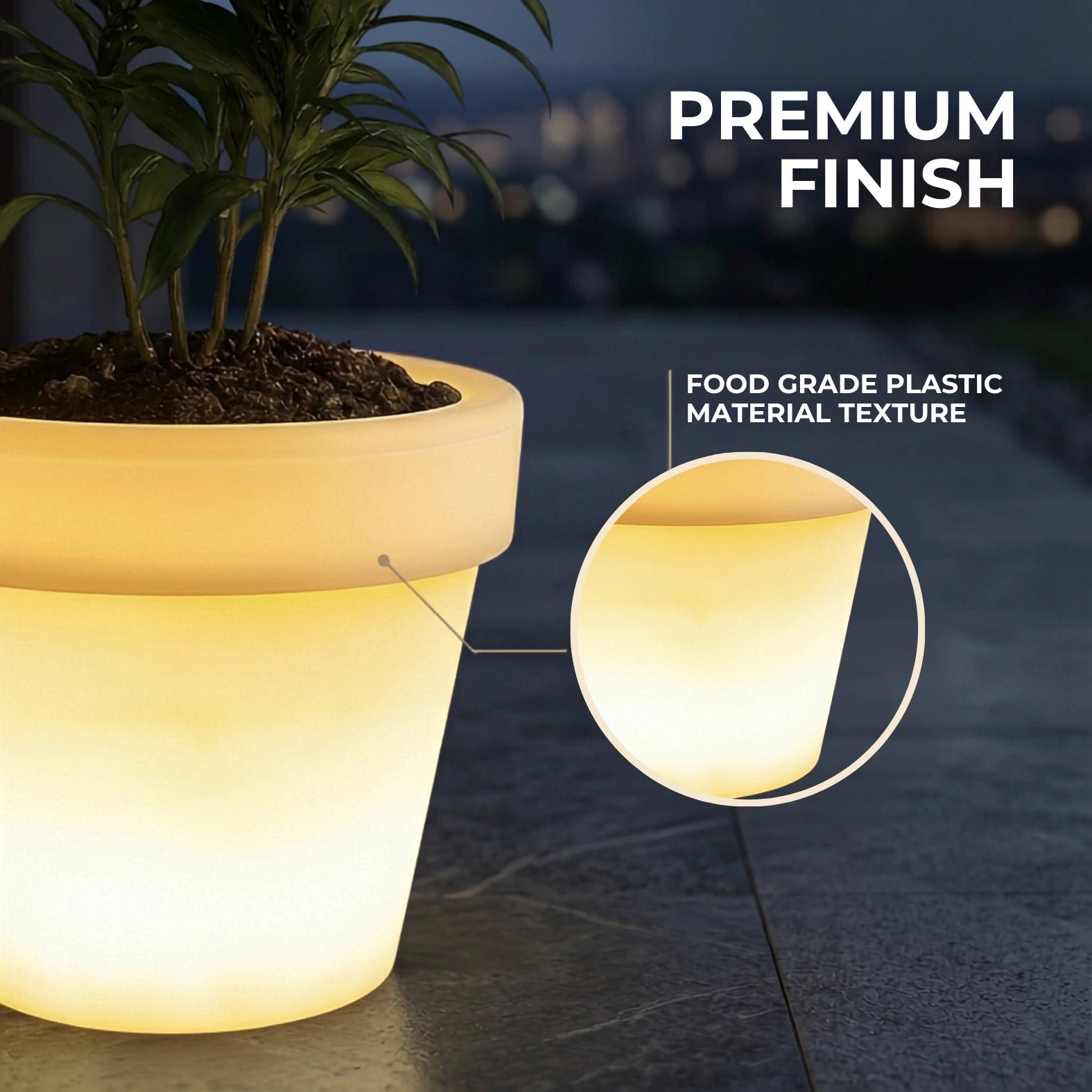 food grade plastic material planters
