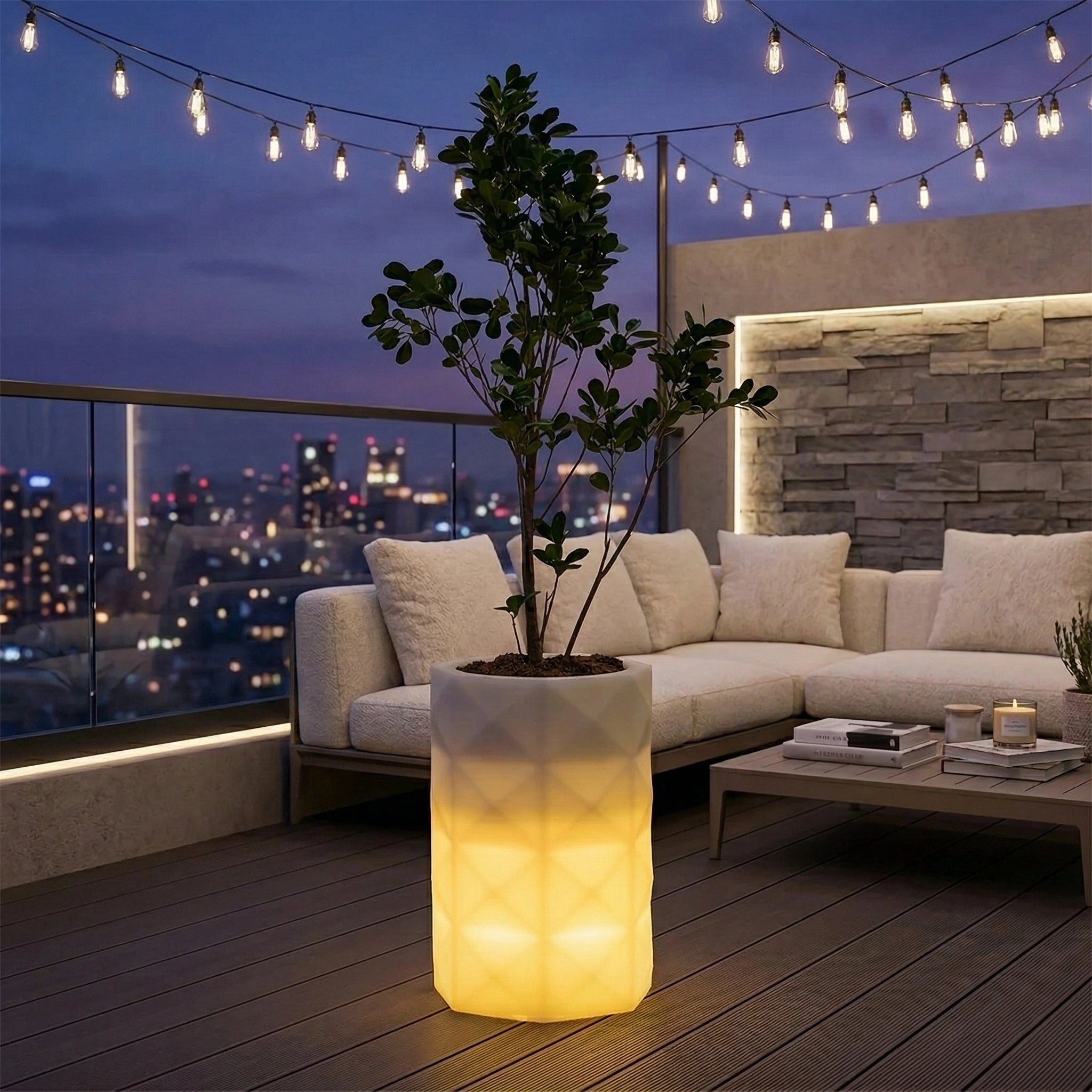 flux LED planter for balcony