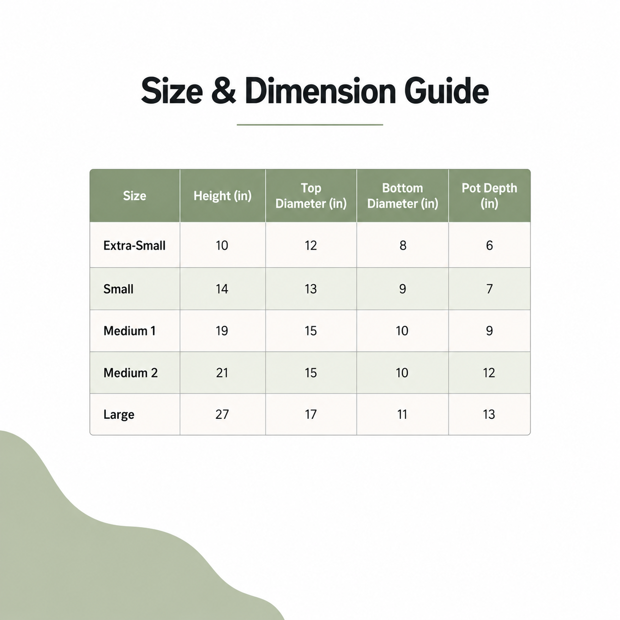 size and dimension of Curvada Illuminated Planter